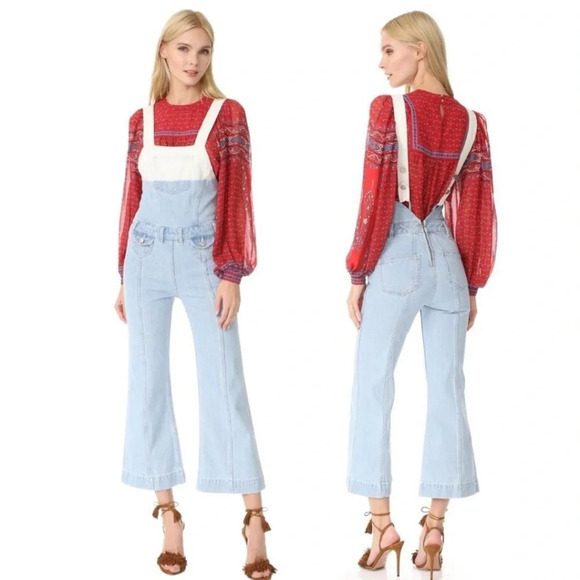 Ulla Johnson NWT Claude overalls in ombré - Picture 1 of 16